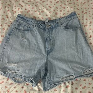Forever 21 Light Wash Jean Shorts